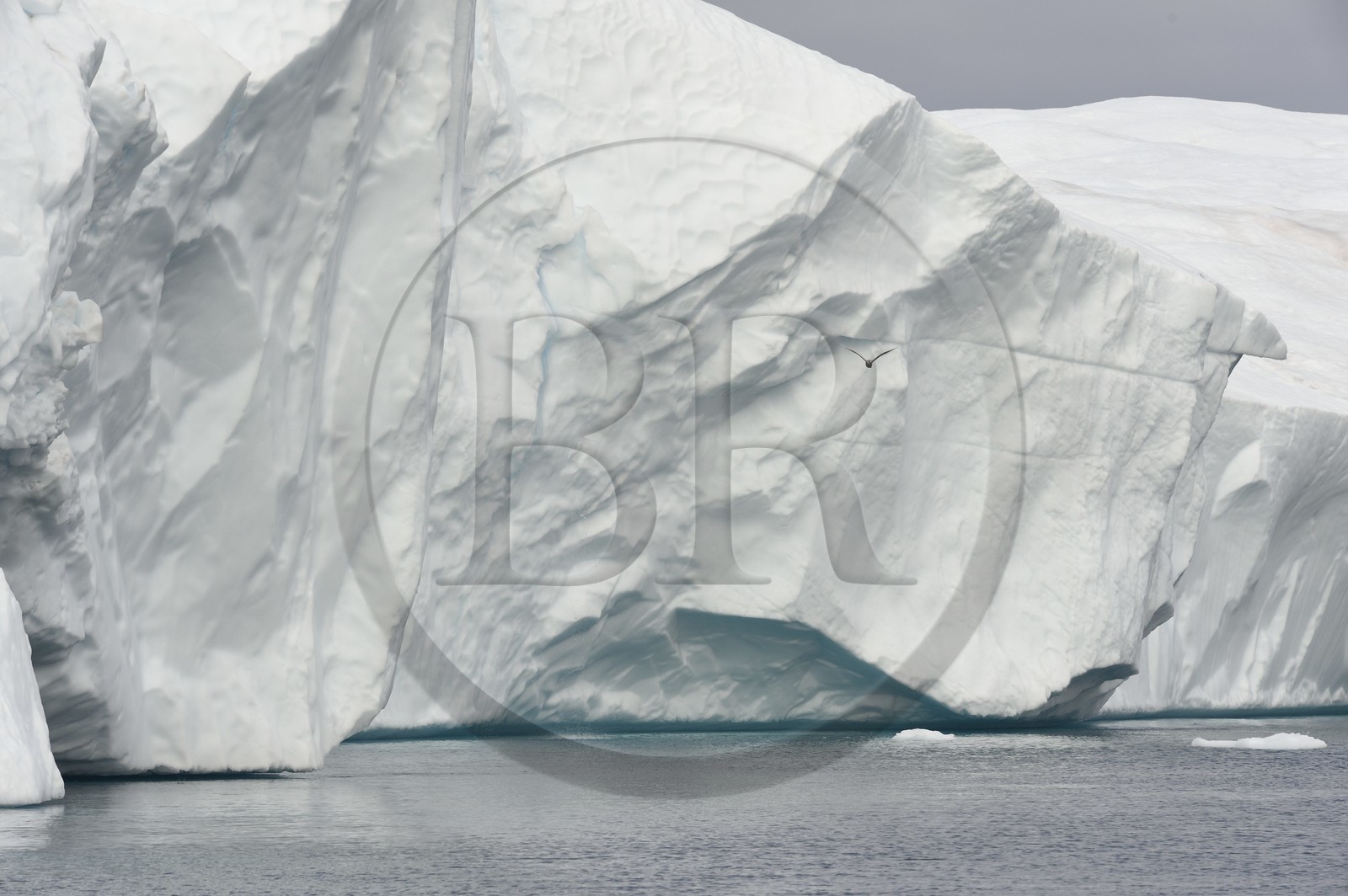 Groenland, cote ouest, baie de Disko, Ilulissat, fjord glacé classé Patrimoine Mondial de l'UNESCO qui est l’embouchure maritime du glacier Sermeq Kujalleq