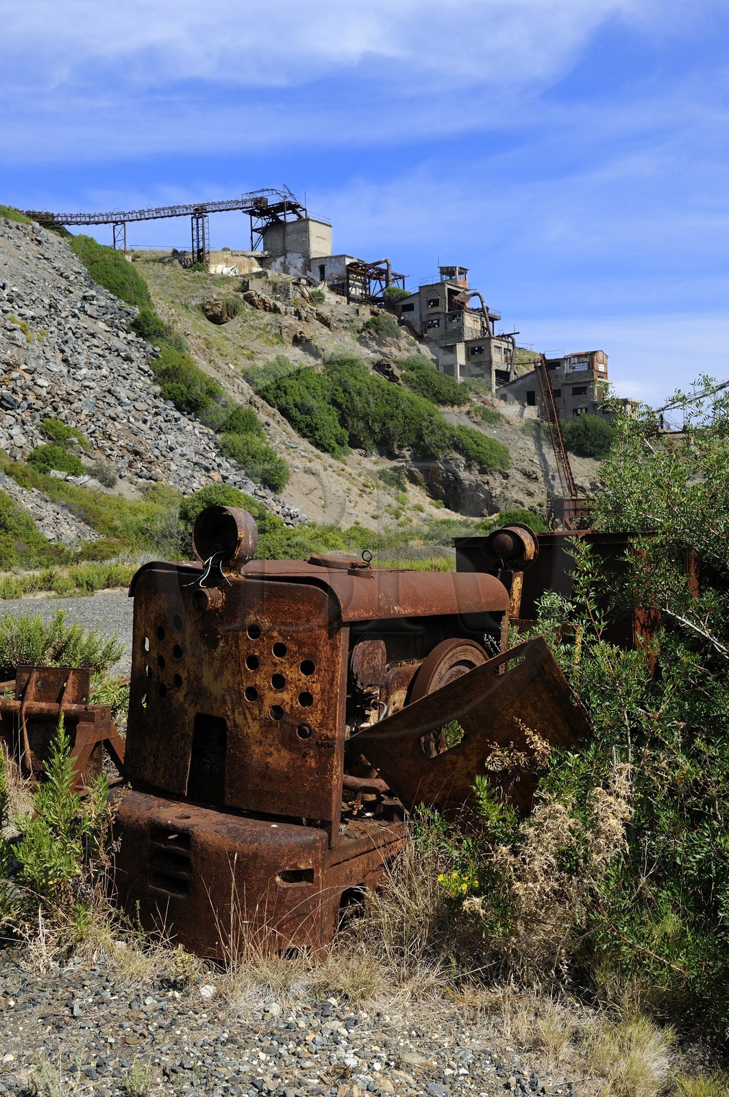 Italy, Tuscany, Elba Island, Capoliveri, the former iron mine of the Calamita company