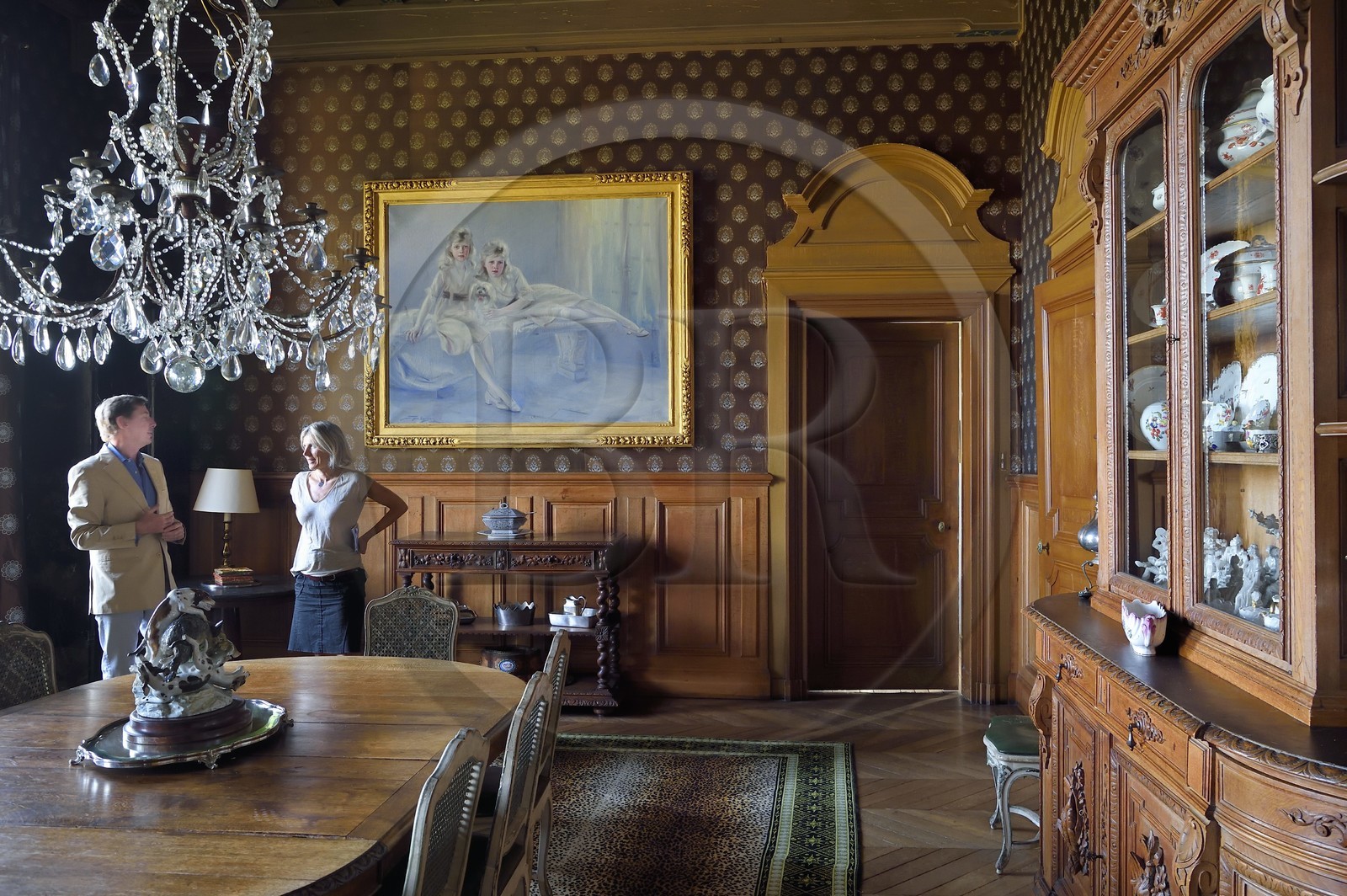 France, Allier (03), ancienne province du Bourbonnais, Besson, chateau du Nouveau- Bostz appartenant aux descendants des Bourbon-Parme