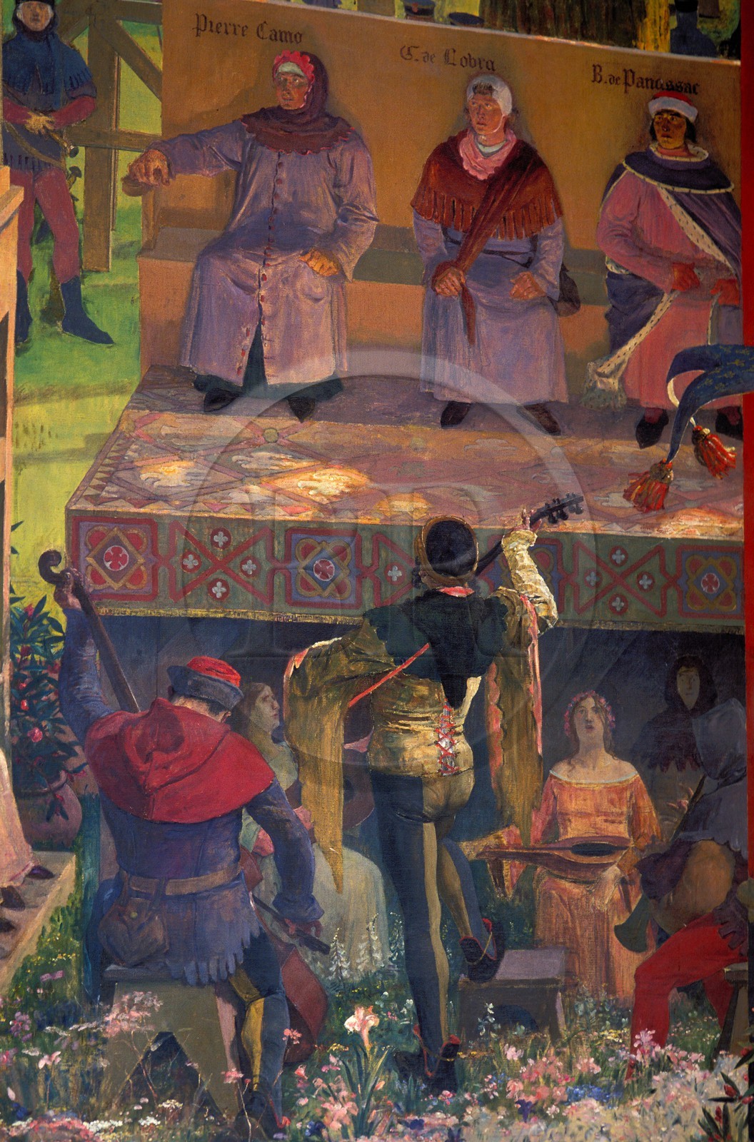 France, Haute-Garonne (31), Toulouse, fresque à l' intérieur du Capitole (Hôtel de ville)