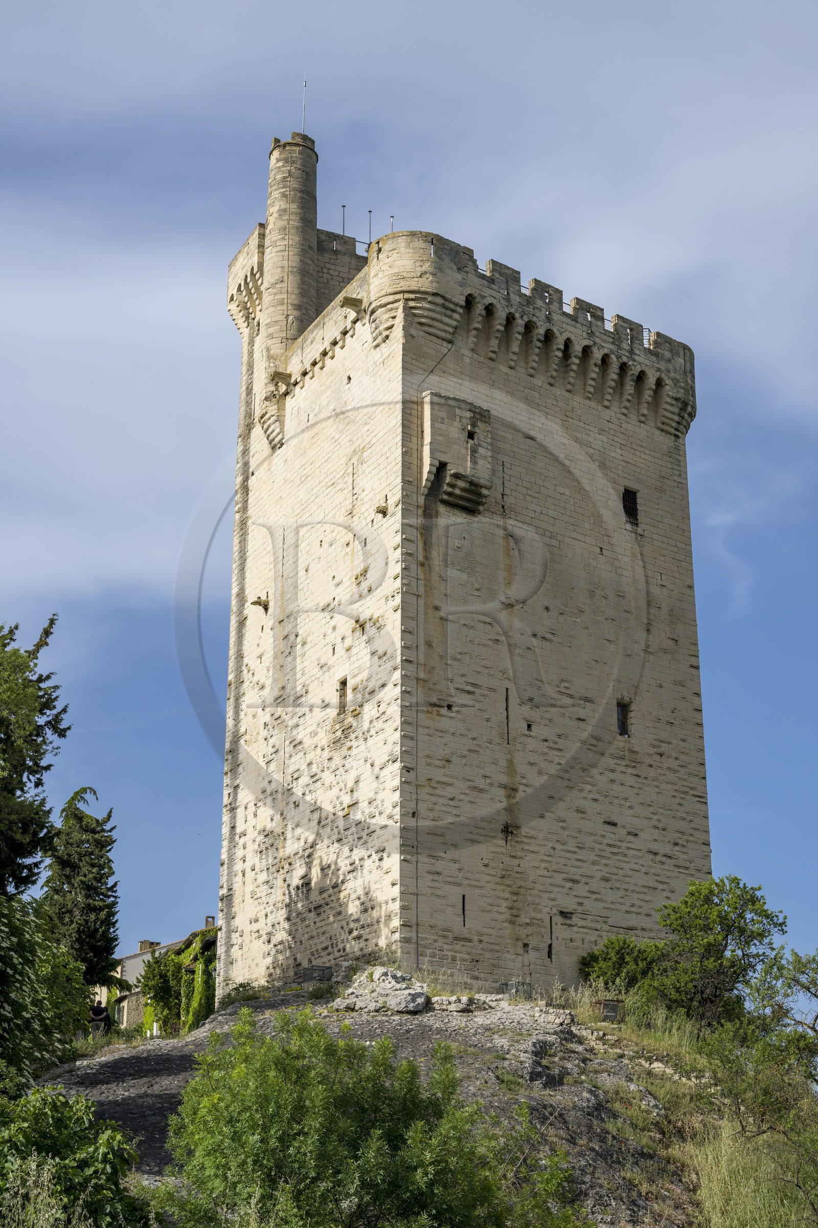 France (30), Gard, Villeneuve-lès-Avignon, la tour Philippe Le Bel du XIVe siècle