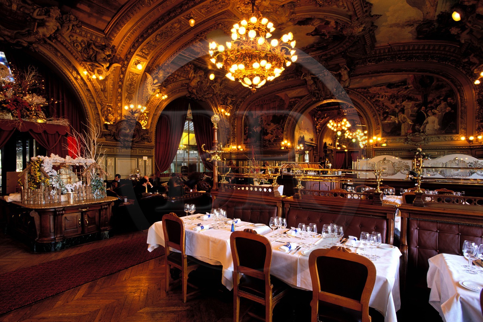 France, Paris, Train bleu restaurant in Gare de Lyon train station