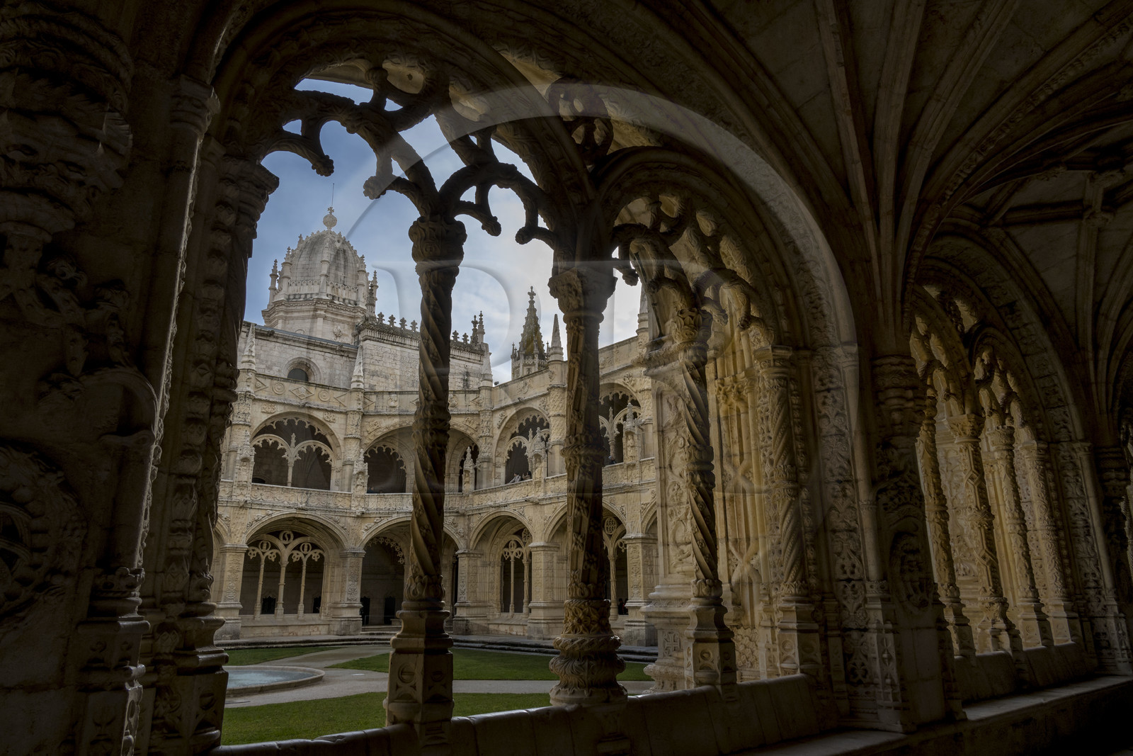 Portugal, Lisbonne, Bélem, Monastere des Hiéronymites (Mosteiro dos Jerónimos), classé Patrimoine Mondial de l'UNESCO, le cloitre