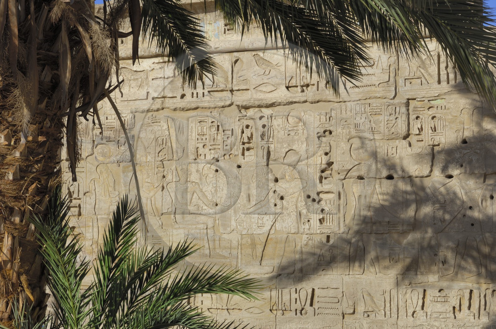 Egypt, Upper Egypt, Nile Valley, surroundings of Luxor, West bank, Thebes Necropolis listed as World Heritage by UNESCO,  Medinet Habu, Ramesses III Temple