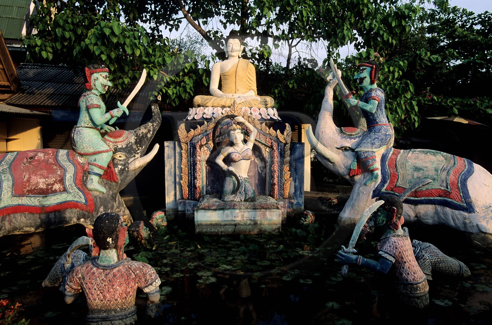 Thaïlande, golfe de Siam, île de Ko Samui, Ko Faan, temple du Big Buddha