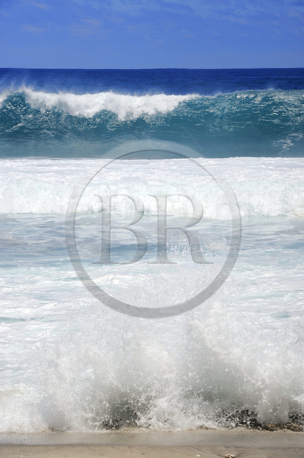 France, île de la Réunion, la côte sud, plage de Grand-Anse