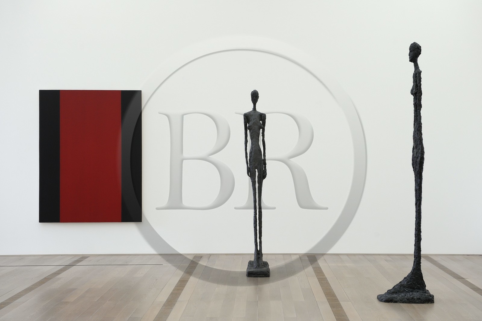 Switzerland, Basel, Beyeler Foundation, works of Giacometti