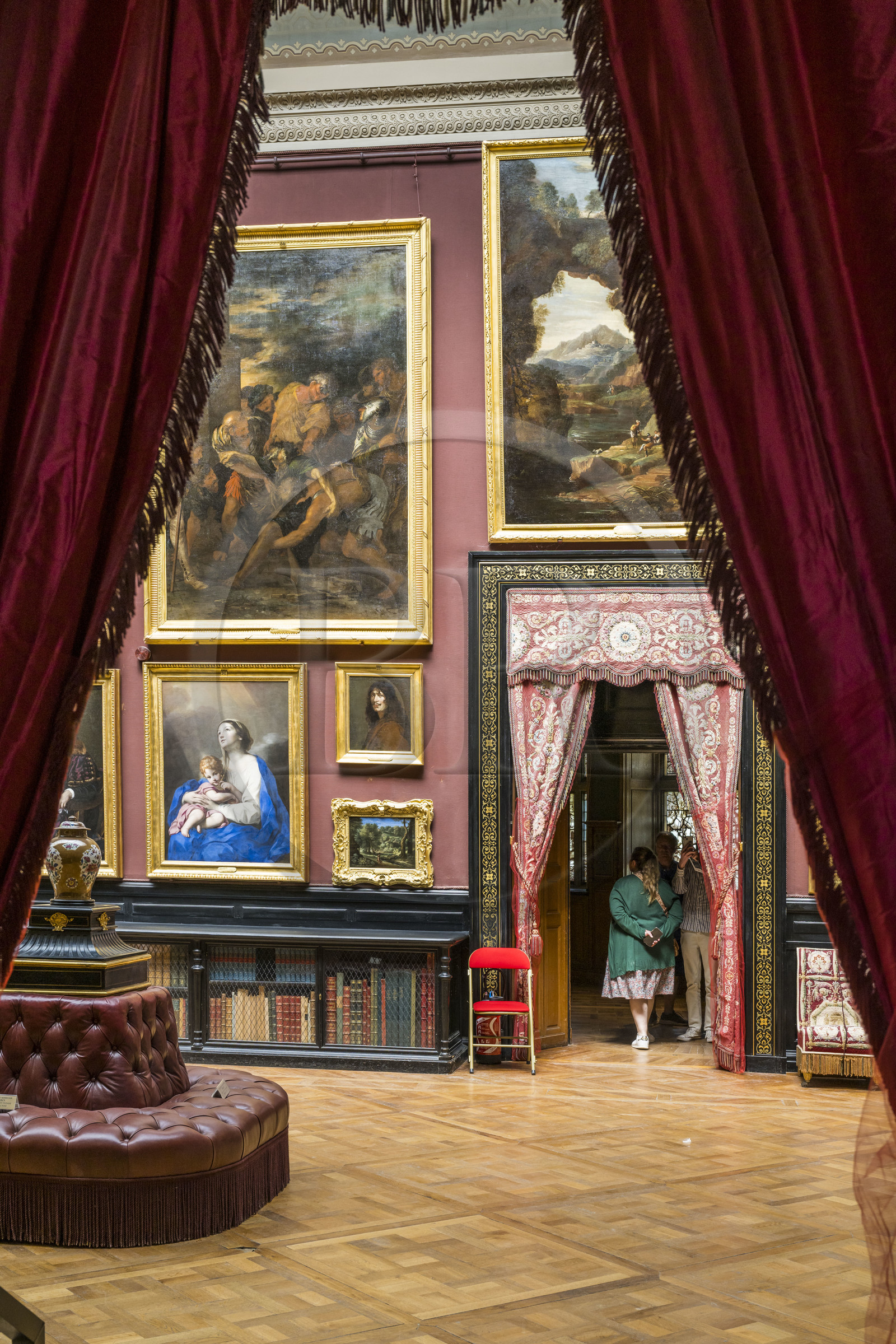 France, Oise (60), Chantilly, le chateau de Chantilly, le musée Condé, la galerie de Peinture