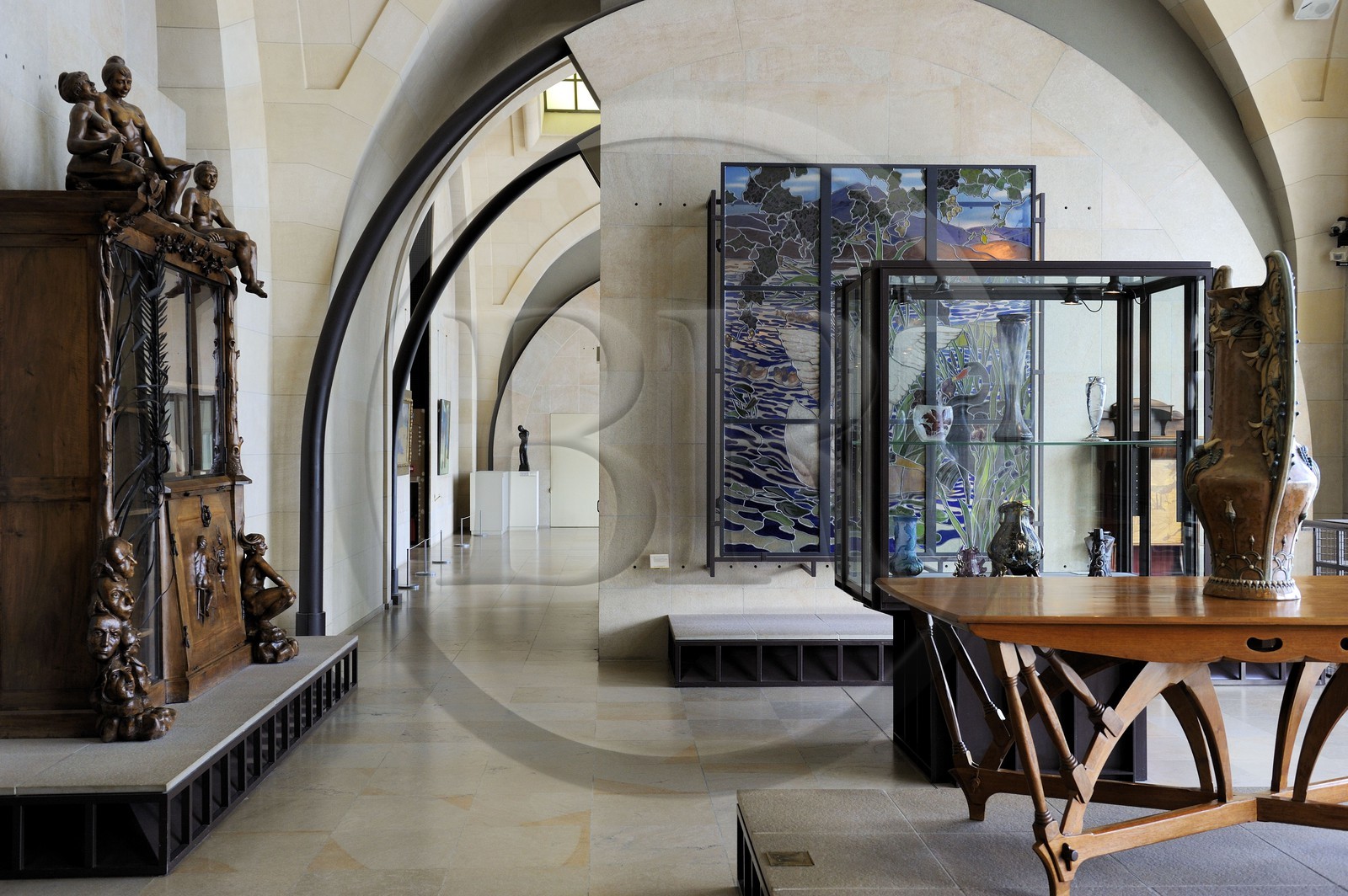 France, Paris (75), le musée d'Orsay, salle Art Nouveau consacrée à Émile Gallé