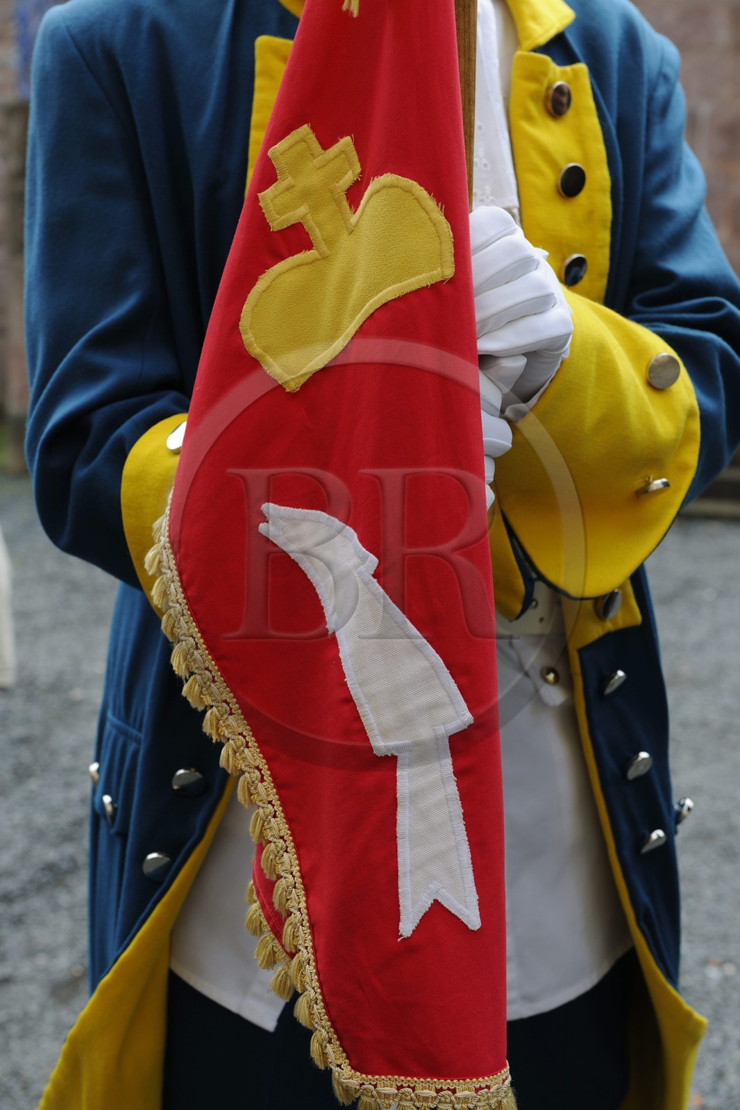 France, Vosges, Senones, capital of the former principality of Salm Salm which used to be part of France in 1793, changing of the guard