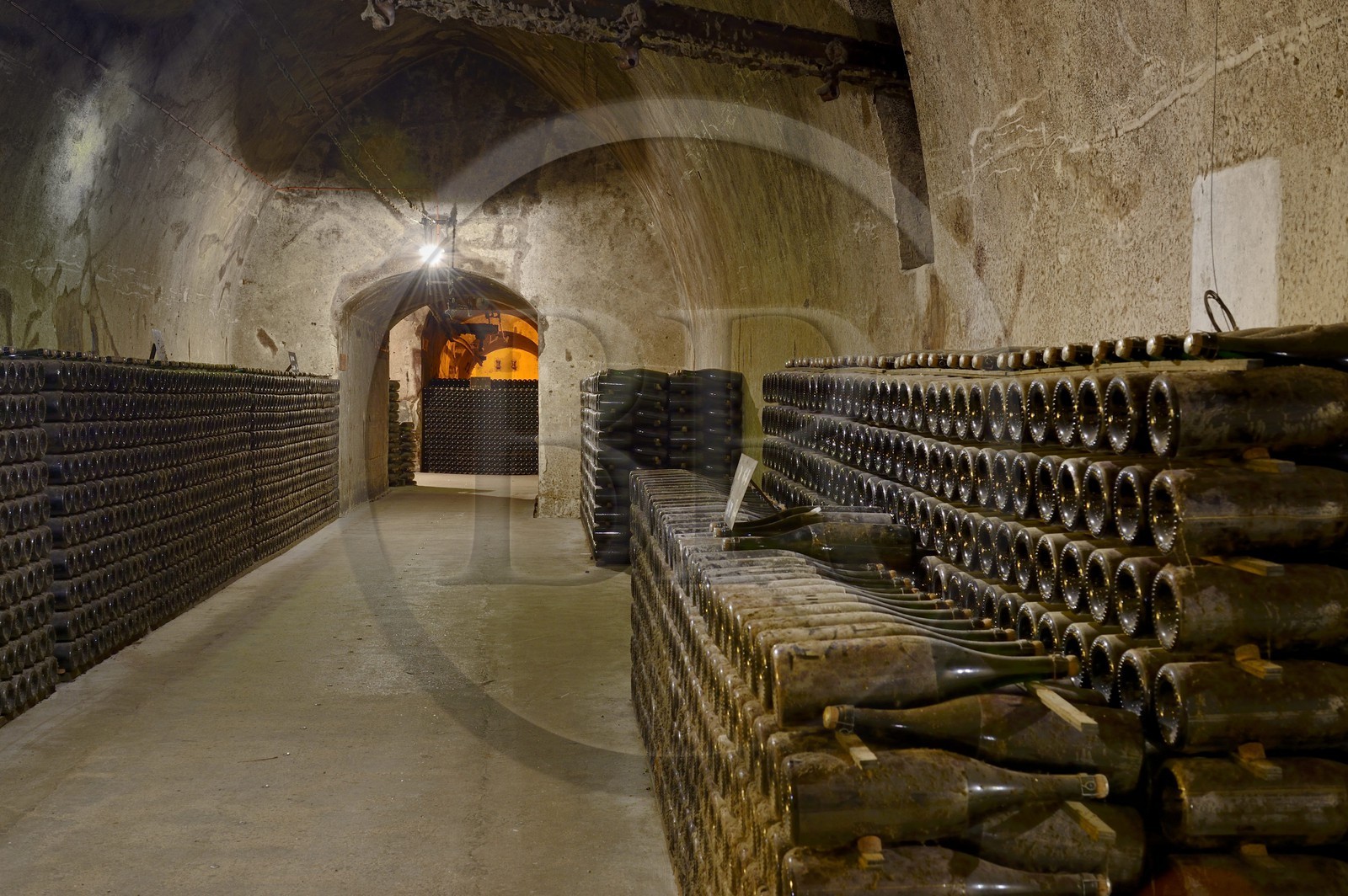 France, Marne (51), Reims le champagne, les caves du Domaine Pommery