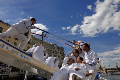 France, Hérault (34), Sète, canal Royal, fête de la Saint Louis, joutes sètoises