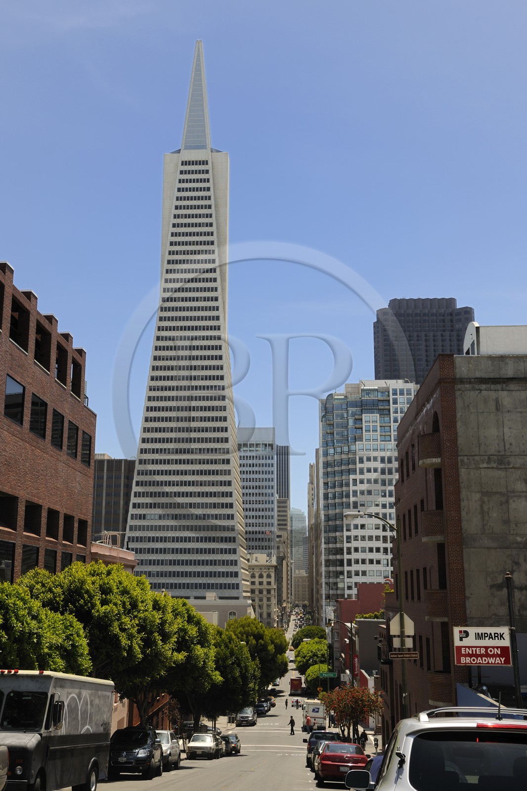 Etats-Unis, Californie, San Francisco, financial district, Transamerica Pyramid Building par l'architecte William Leonard Pereira