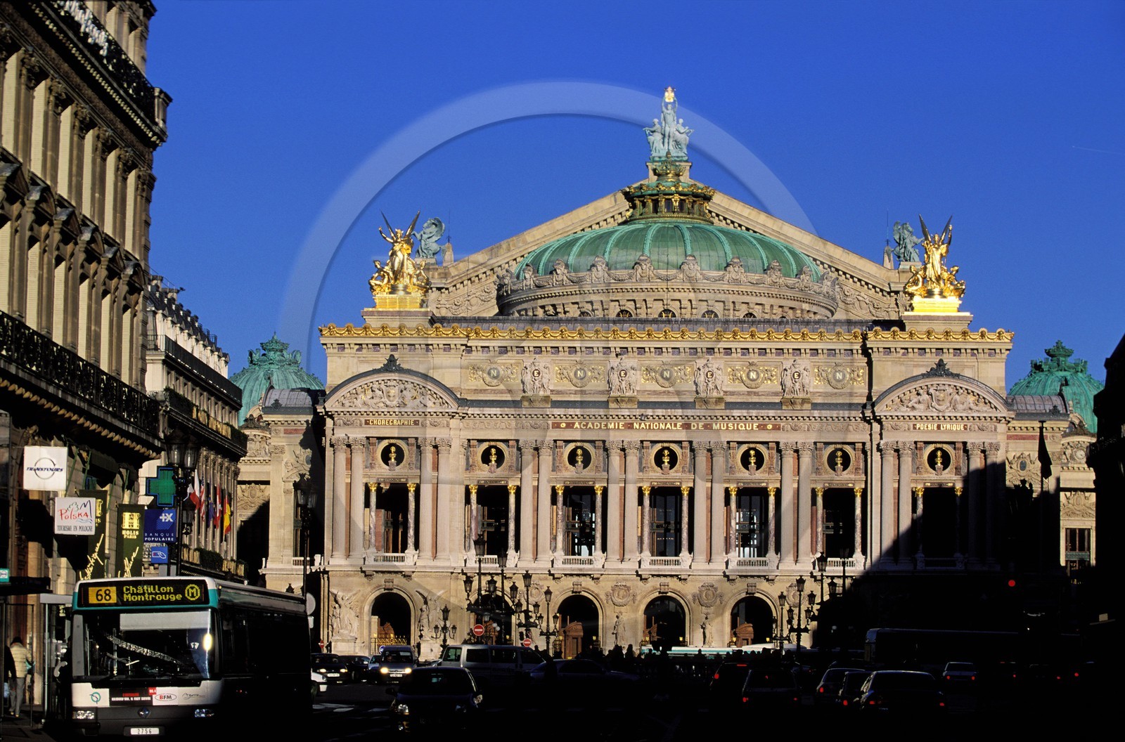France, Paris, front of the Garnier's Opera