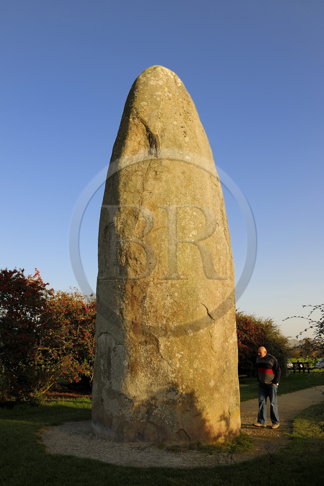 France, Ille-et-Vilaine (35), Baie du Mont-Saint-Michel, Dol-de-Bretagne, le menhir du Champ Dolent