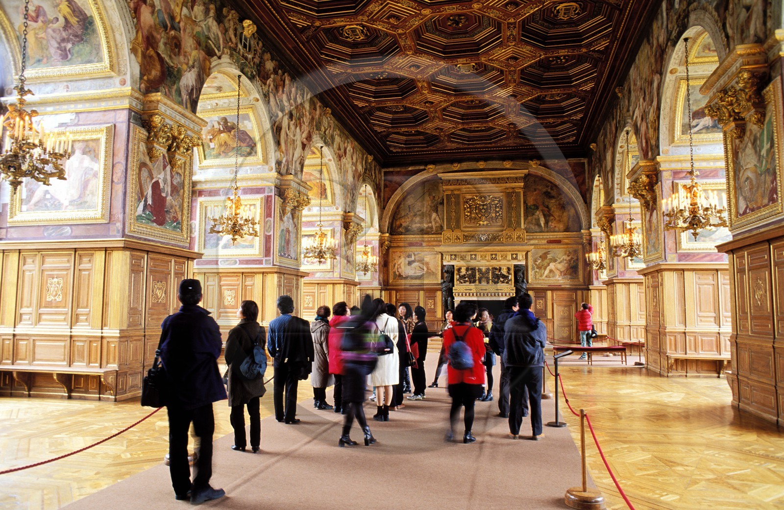 France, Seine et Marne, Chateau de Fontainebleau, ballroom