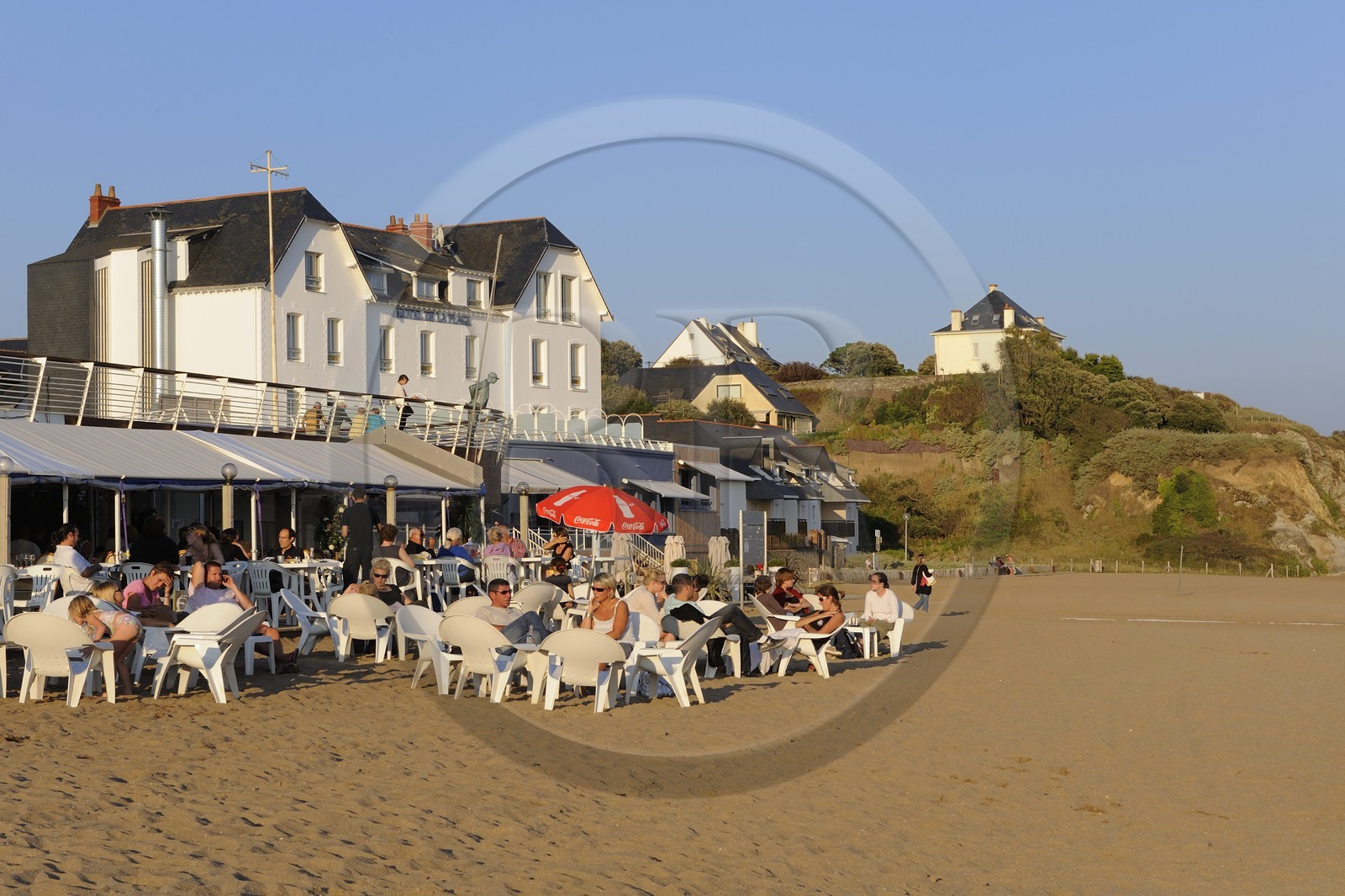 France, Loire-Atlantique (44), Saint-Nazaire, plage de Saint-Marc des vacances de Monsieur Hulot de Jacques Tati