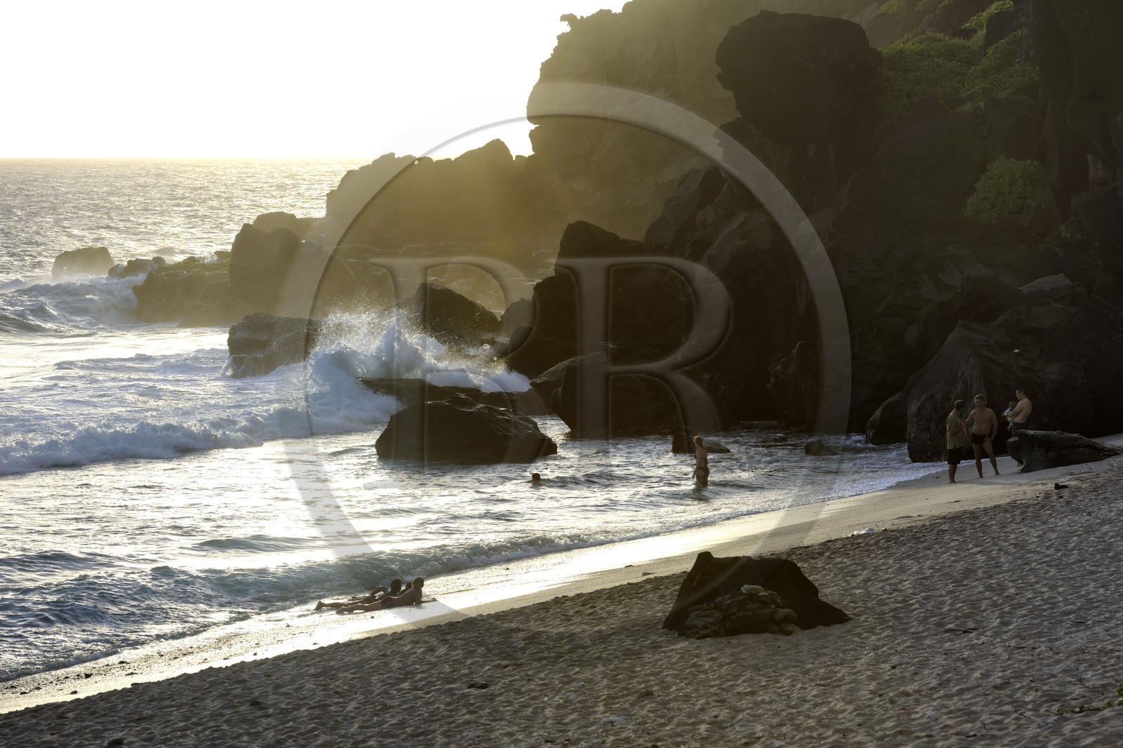 France, île de la Réunion, la côte sud, plage de Grande-Anse