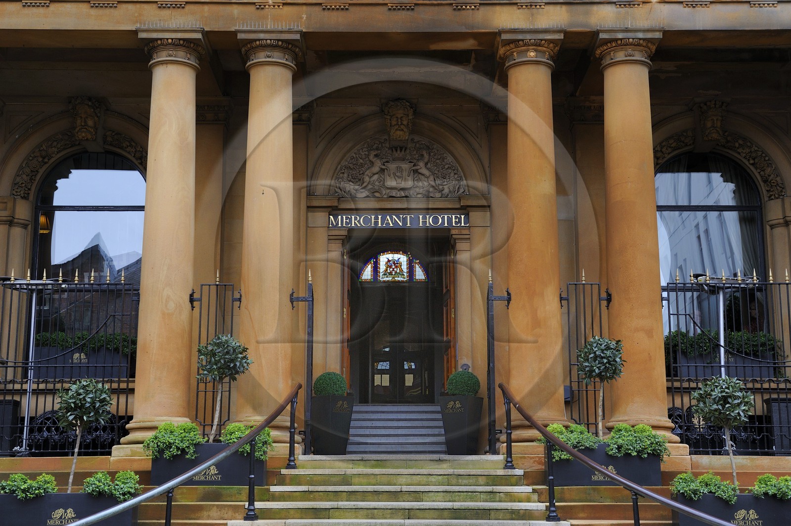 United Kingdom, Northern Ireland, Belfast, The Merchant Hotel and restaurant located in a former bank