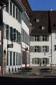 Suisse, Bâle, la place de la cathédrale Münsterplatz