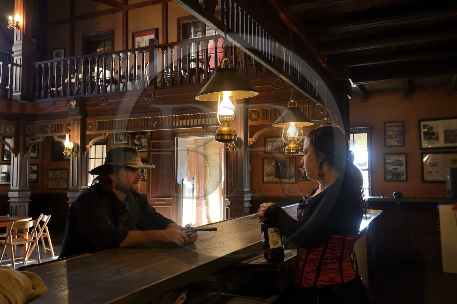 Spain, Andalusia, Almeria Province, Tabernas Desert, Fort Bravo Texas-Hollywood Amusement park where the 7 Mercenaries from John Sturges, Les Petroleuses from Christian-Jaque and A Fistful of Dollars from Sergio Leone were filmed