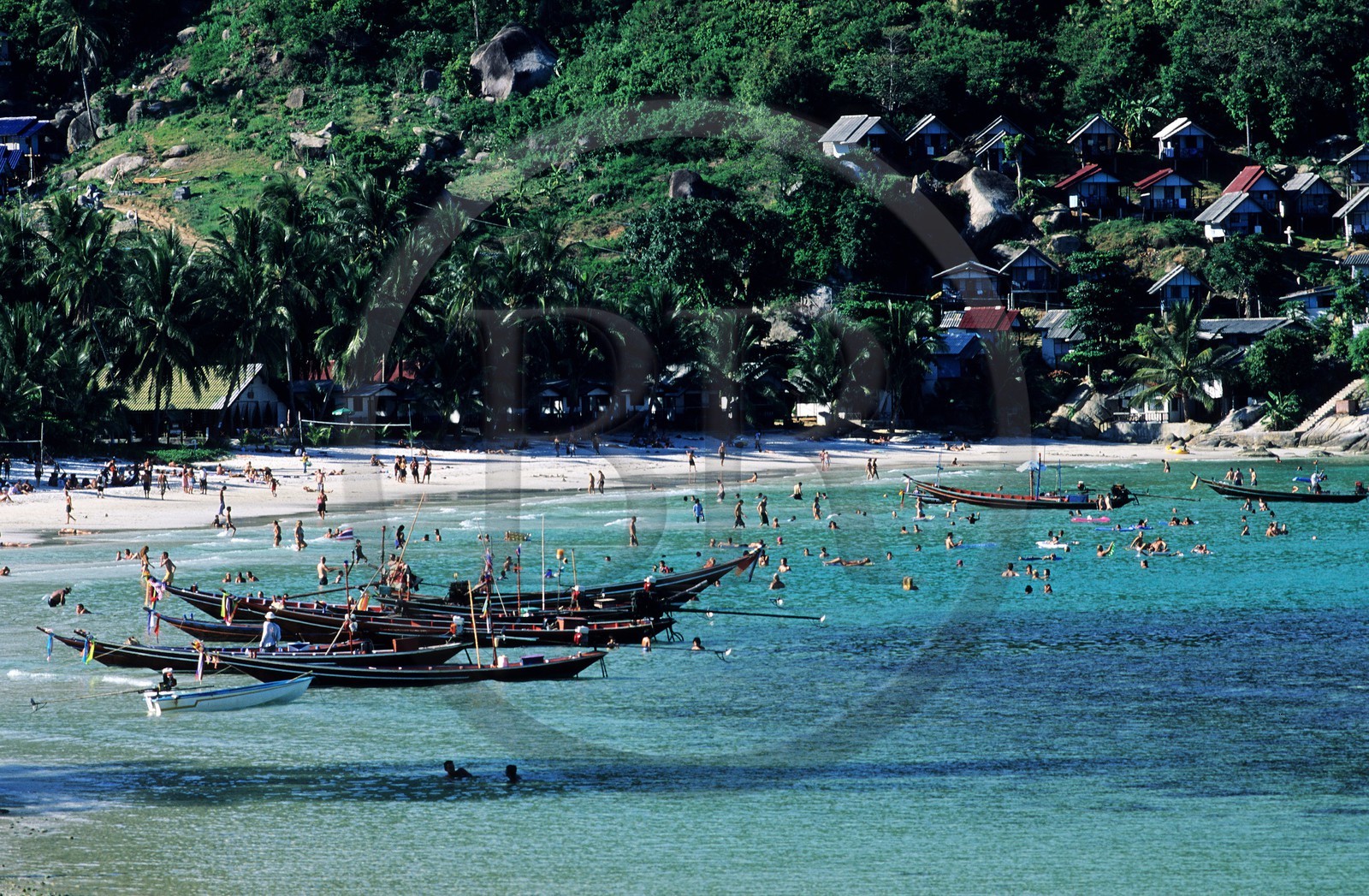 Thaïlande, Archipel îles Samui, Full Moon Party sur l' île de Koh Pha-Ngan, la plage de Had Rin