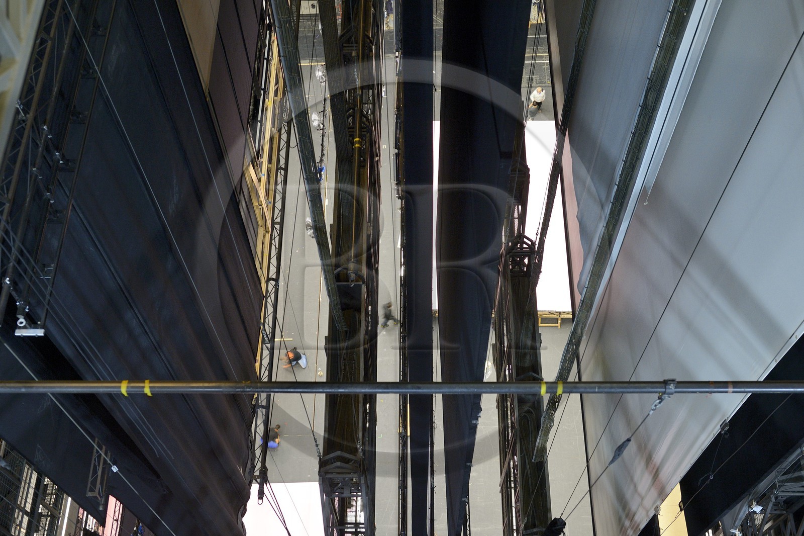 France, Paris (75), Opéra Garnier, la scène vue des cintres