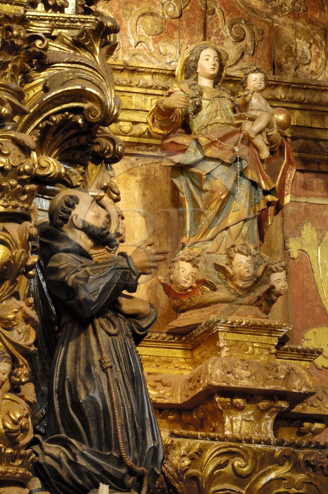 Brésil, Etat du Minas Gerais, Tirandentes, Matriz de Santo Antonio, église Saint-Antoine, Notre-dame du Rosaire et Saint-François d'Assise (Route de l'or, Estrada Real)