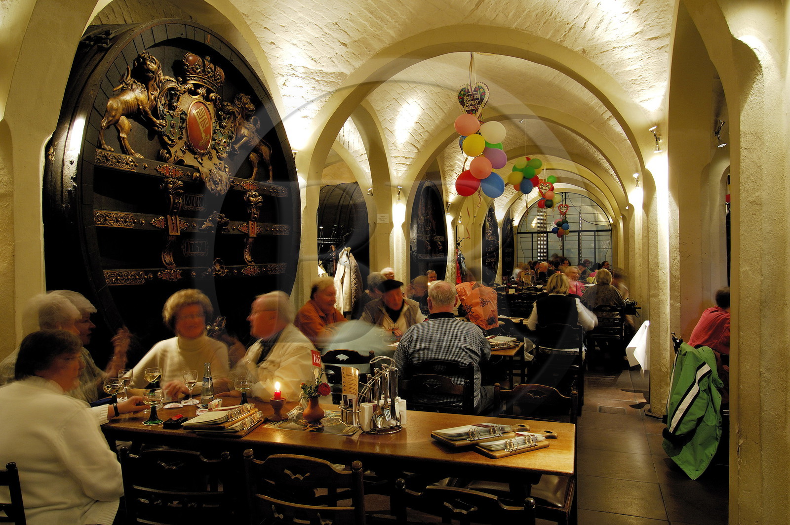 Allemagne, Breme (Bremen), le restaurant Ratskeller l'Hotel de ville (Rathaus)