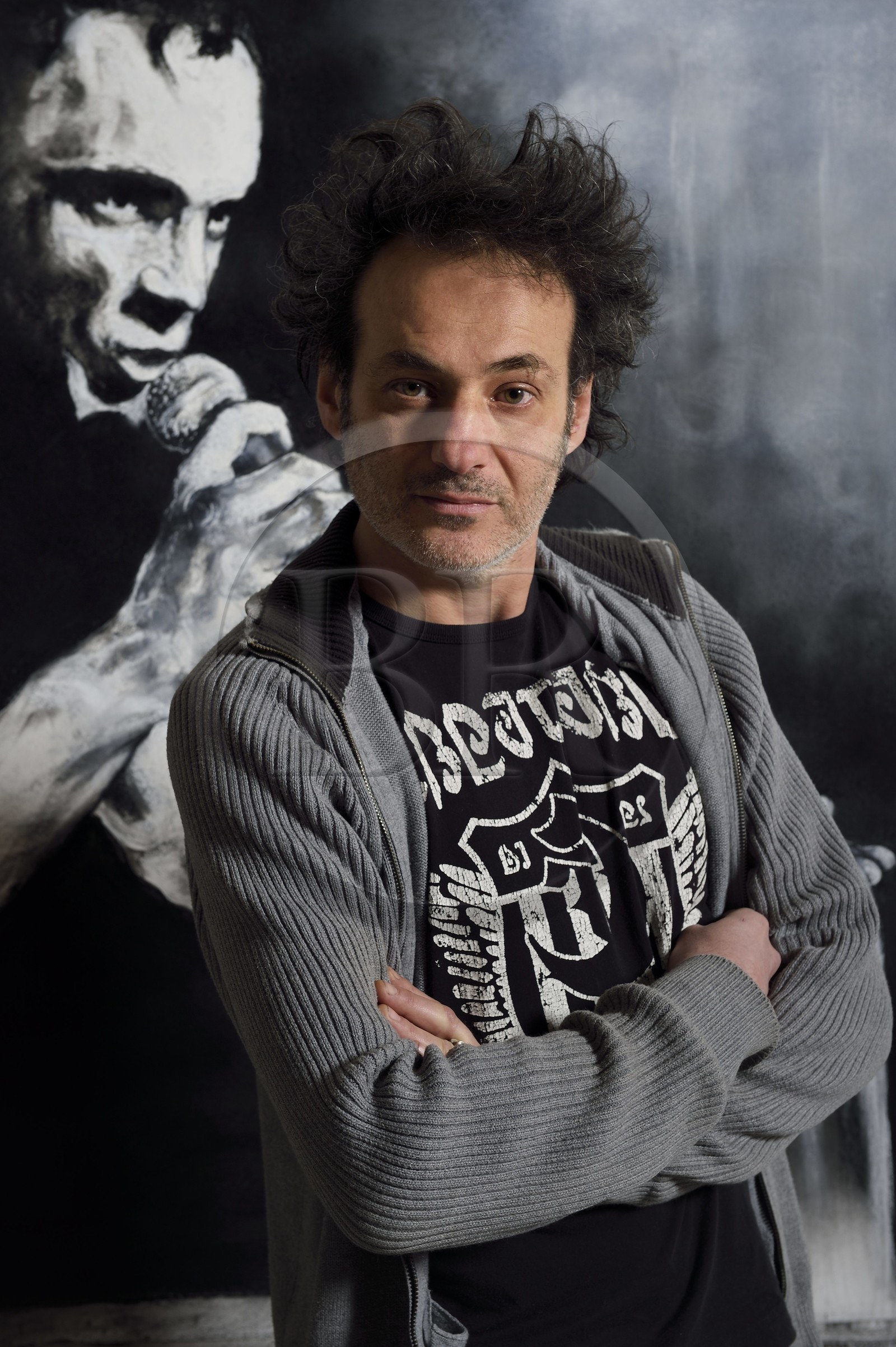 France, Paris, Workshop of the painter Fred Kleinberg