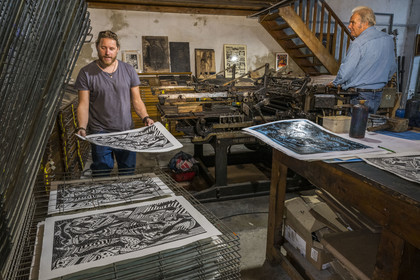France, Hérault (34), Sète, Atelier DPJ, éditeur et imprimeur d'art