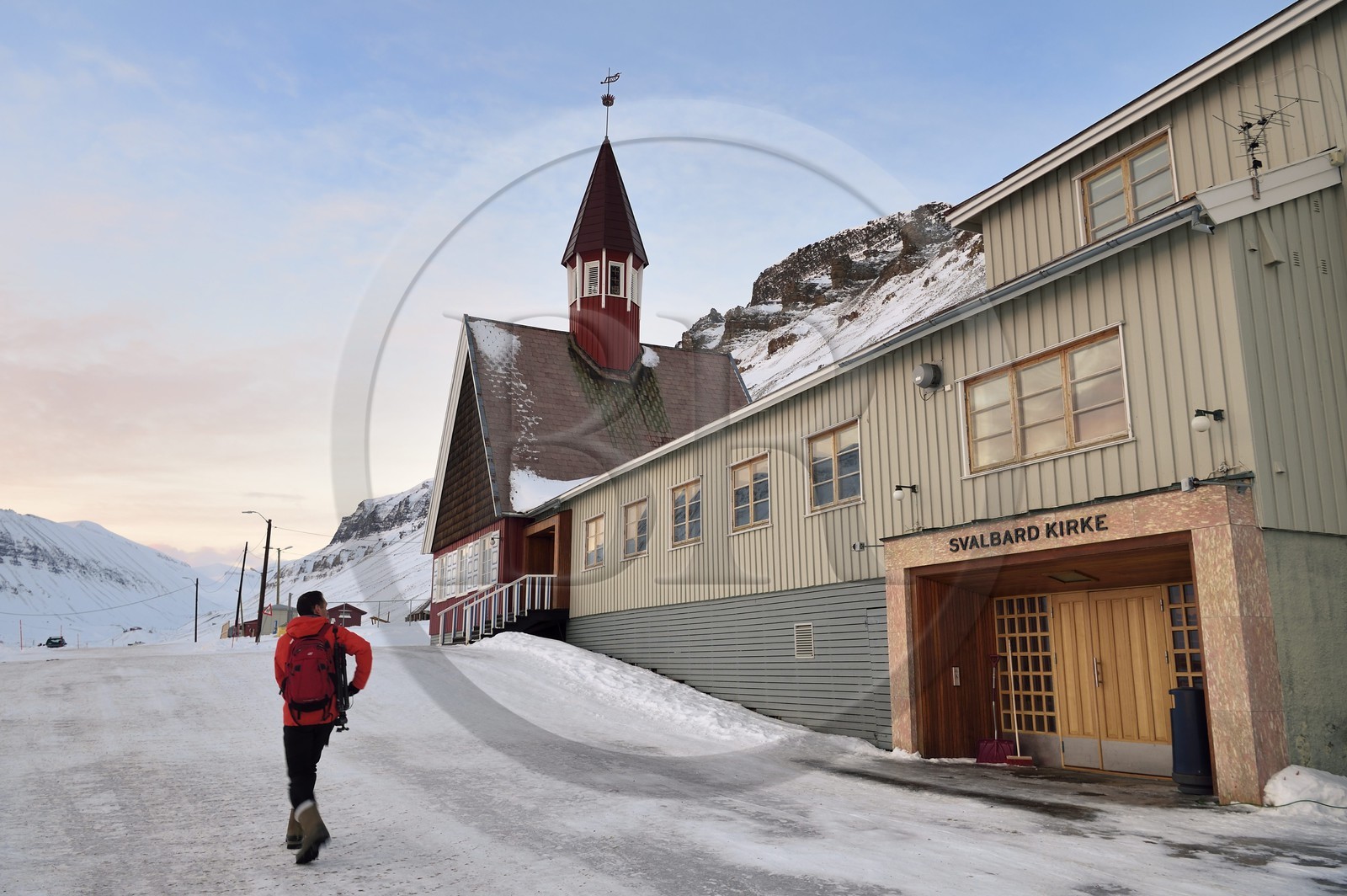 Norvège, Svalbard, Spitzberg, Longyearbyen, l'église