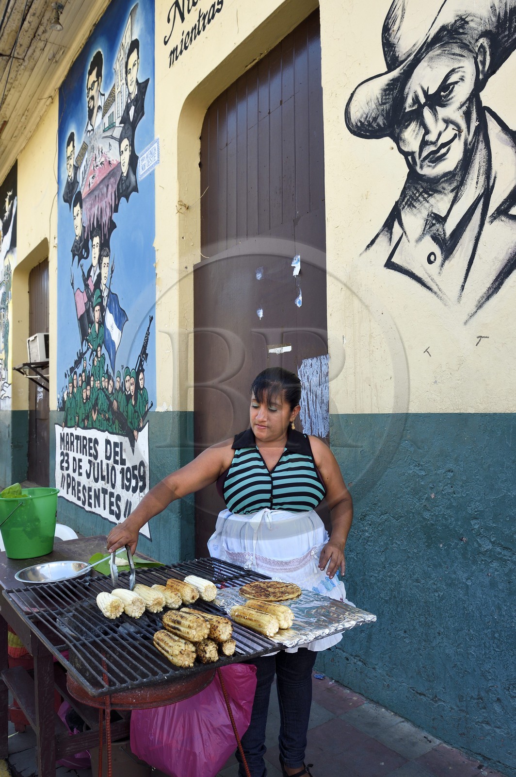 Nicaragua, Leon, fresques murales de la révolution sandiniste