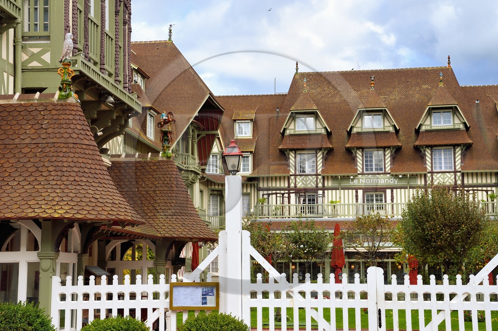 France, Calvados (14), Pays d'Auge, la côte Fleurie, Deauville, l'Hotel Normandy Barriere