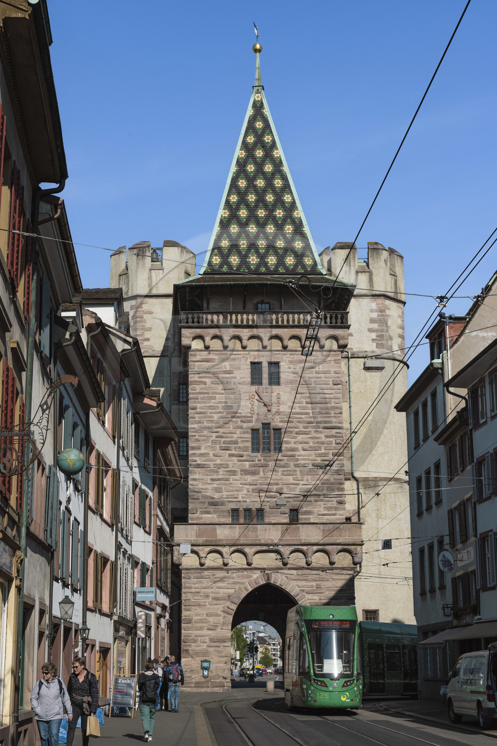 Switzerland, Basel, Old town of Greater Basel (left bank), Spalentor (Spalen Gate)