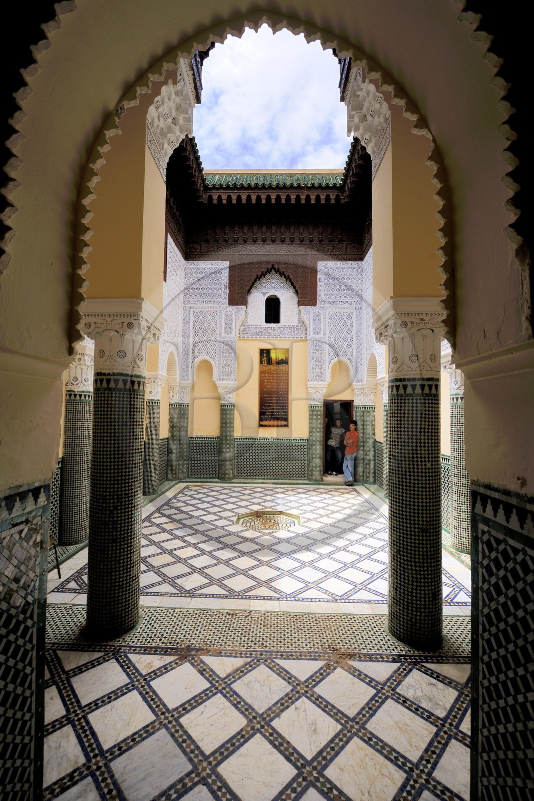 Morocco, Oriental Region, Oujda, medina, Marinid Medersa, 14th century Koranic School