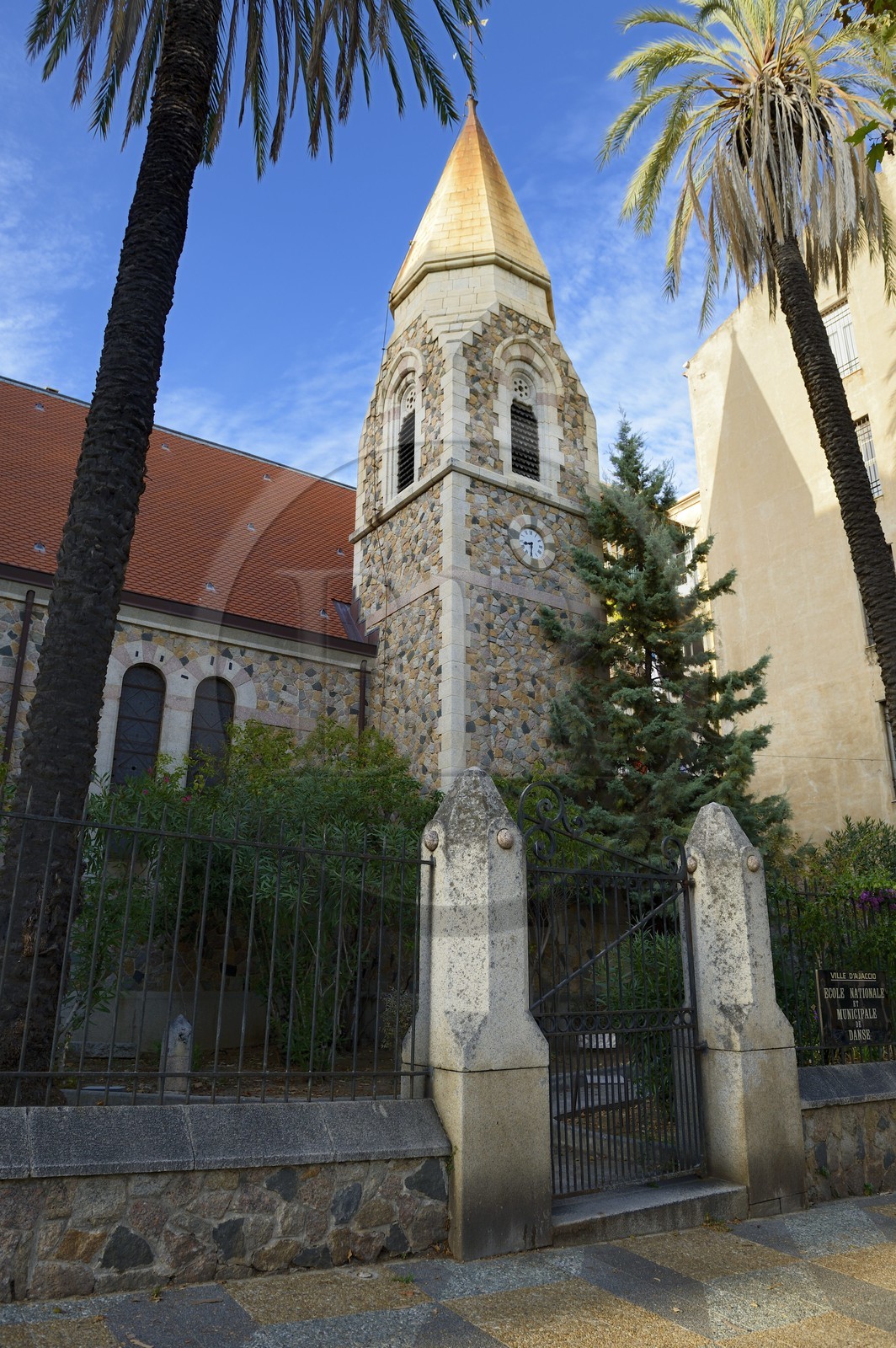 France, Corse du Sud, Ajaccio, district known as foreigners, cours Grandval, anglican Church