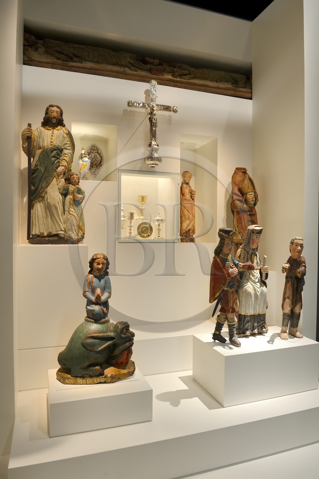 France, Ille-et-Vilaine, Rennes, building of Champs Libres from architect Christian de Portzamparc, the Brittany Museum (Musée de Bretagne)