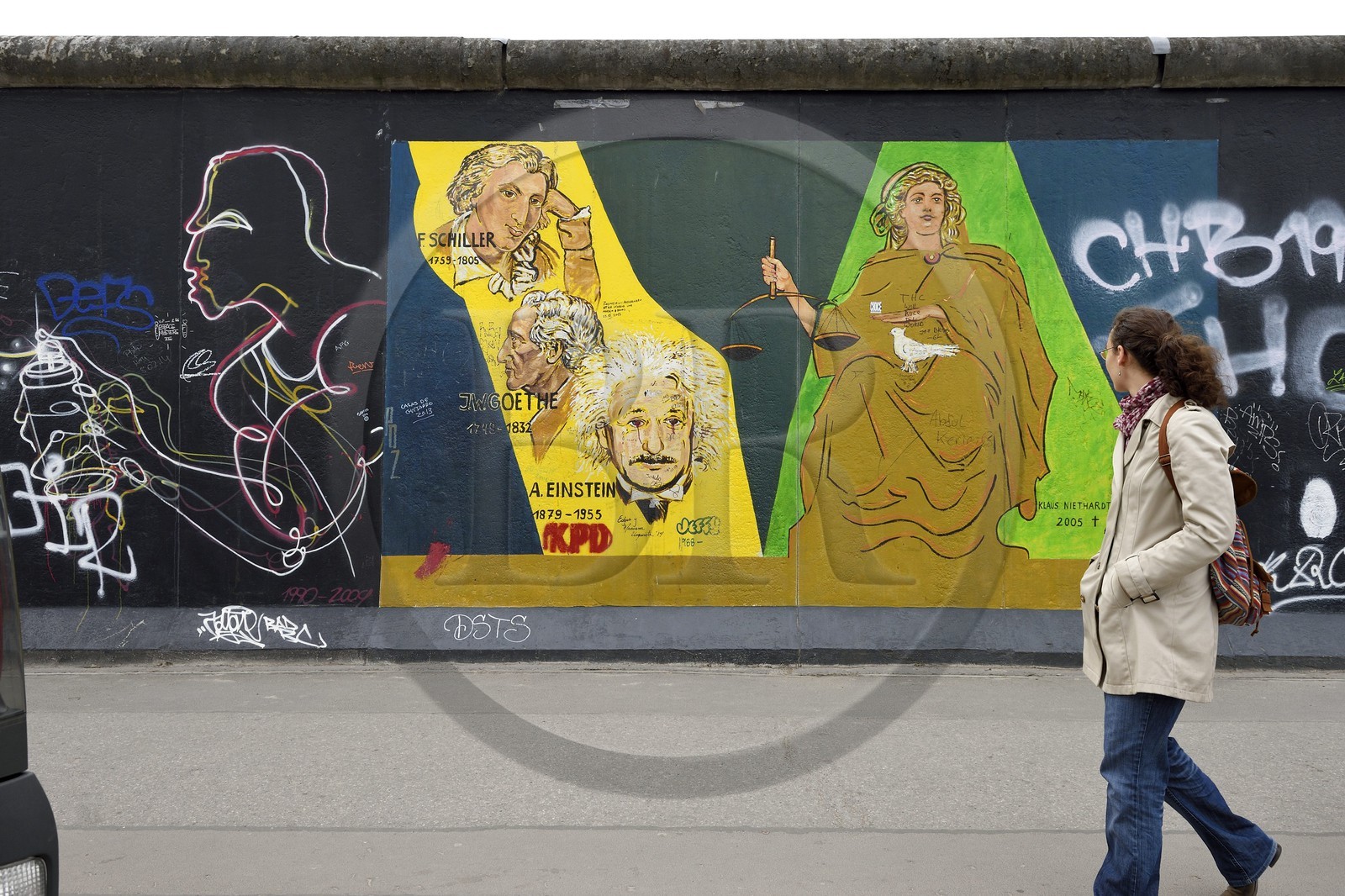 Allemagne, Berlin, Friedrichshain-Kreuzberg, East Side Gallery, le mur