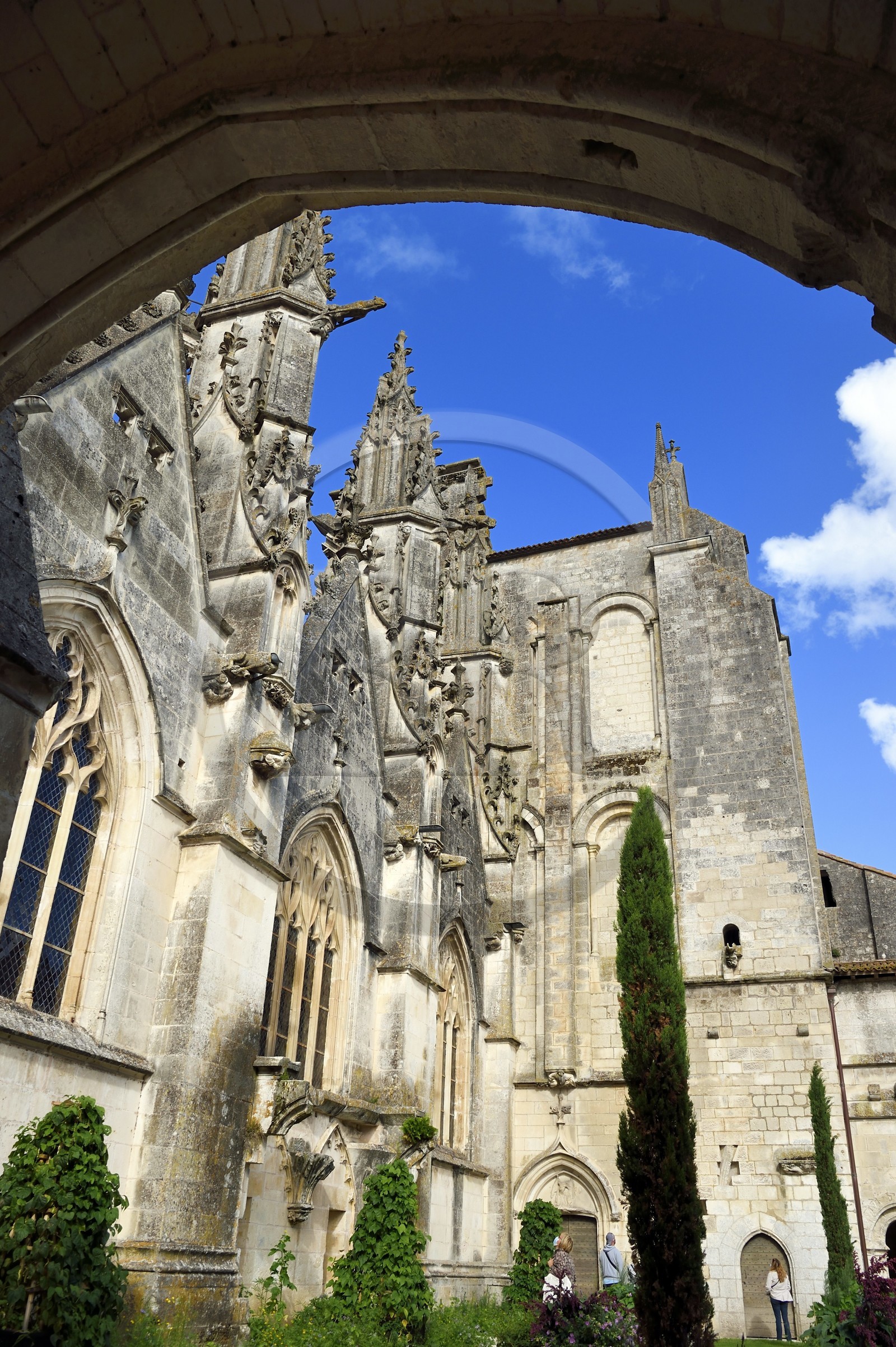 France, Charente-Maritime (17),  Saintonge, Saintes, la cathédrale Saint-Pierre dans la vieille ville