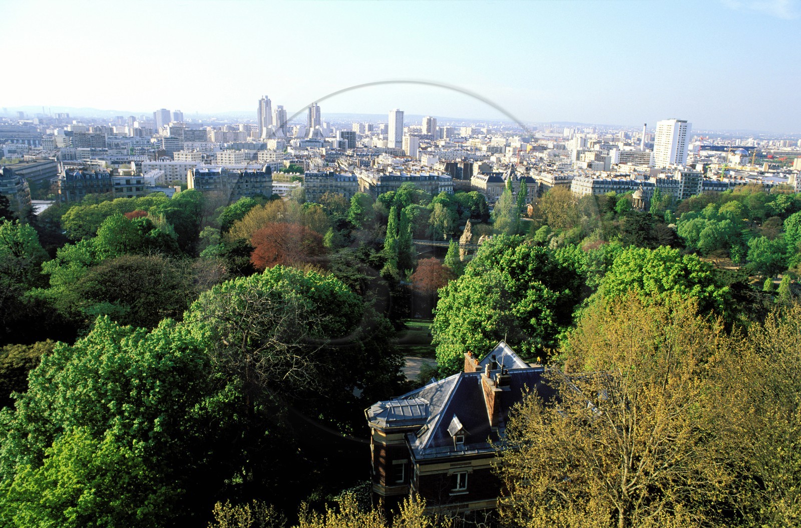 France, Paris 19ème (75), parc des Buttes Chaumont