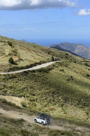 France, Haute-Corse (2B), Balagne, découverte du Giussani en véhicule 4x4 en utilisant des pistes