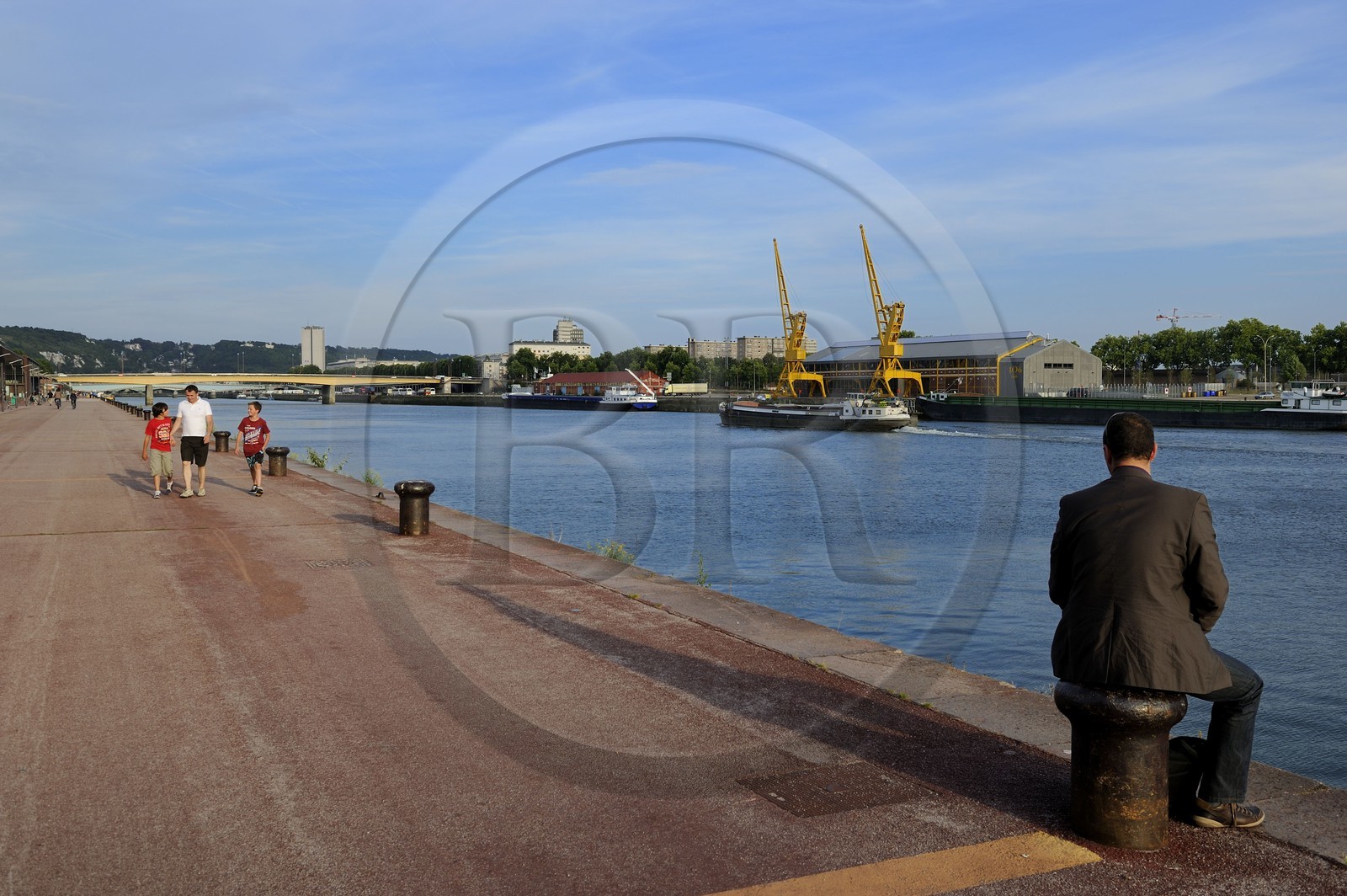 France, Seine Maritime, Rouen, the former docks on the Seine banks