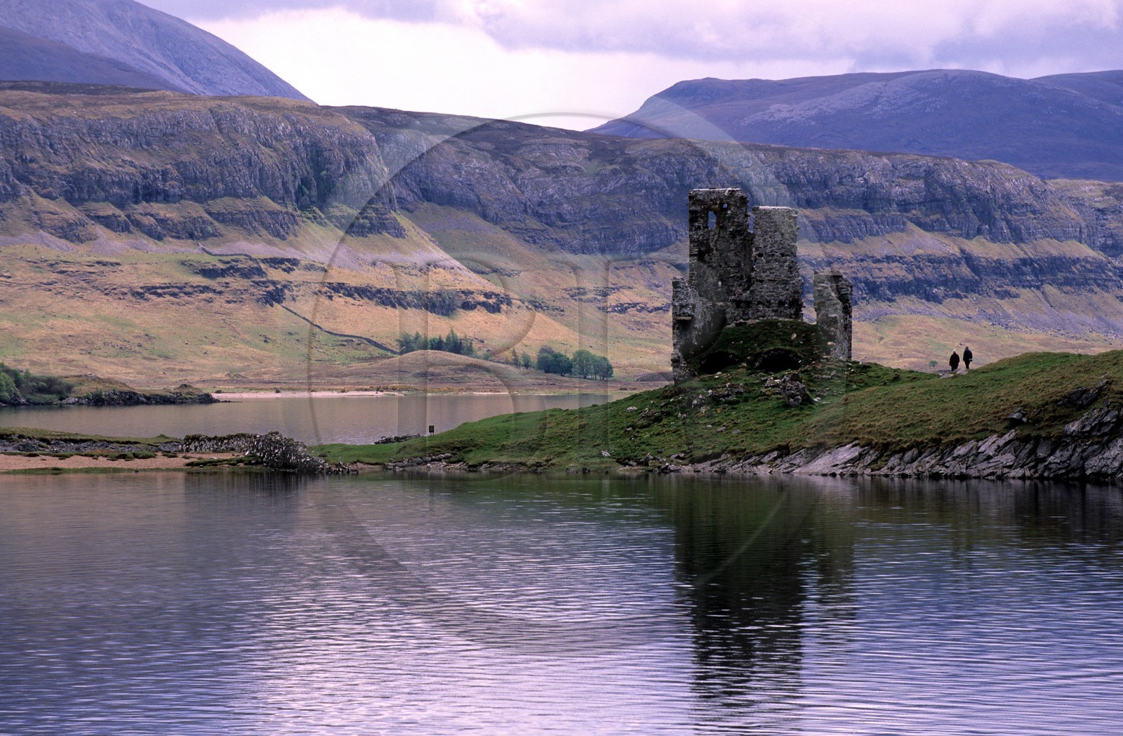 Royaume-Uni, Ecosse, région des Highlands, Sutherland, Ardvreek Castle au Loch Assynt