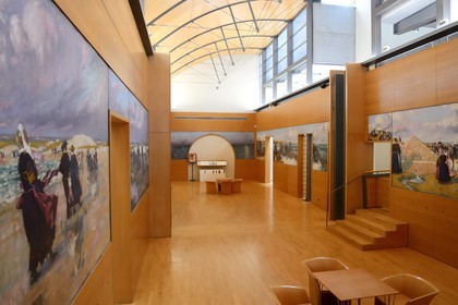 France, Finistère (29), Quimper, musée des Beaux Arts, la salle Lemordant, décor réalisé de 1906 à 1909 par le peintre Jean-Julien Lemordant pour le café de l’Epée