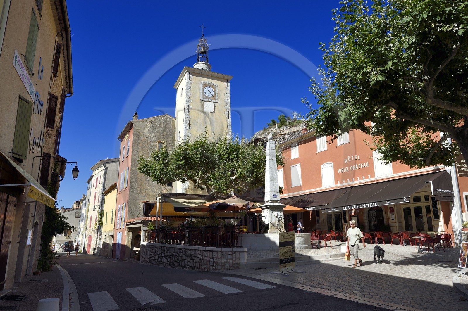 France, Var (83), Parc Naturel Régional du Verdon, village de Aiguines