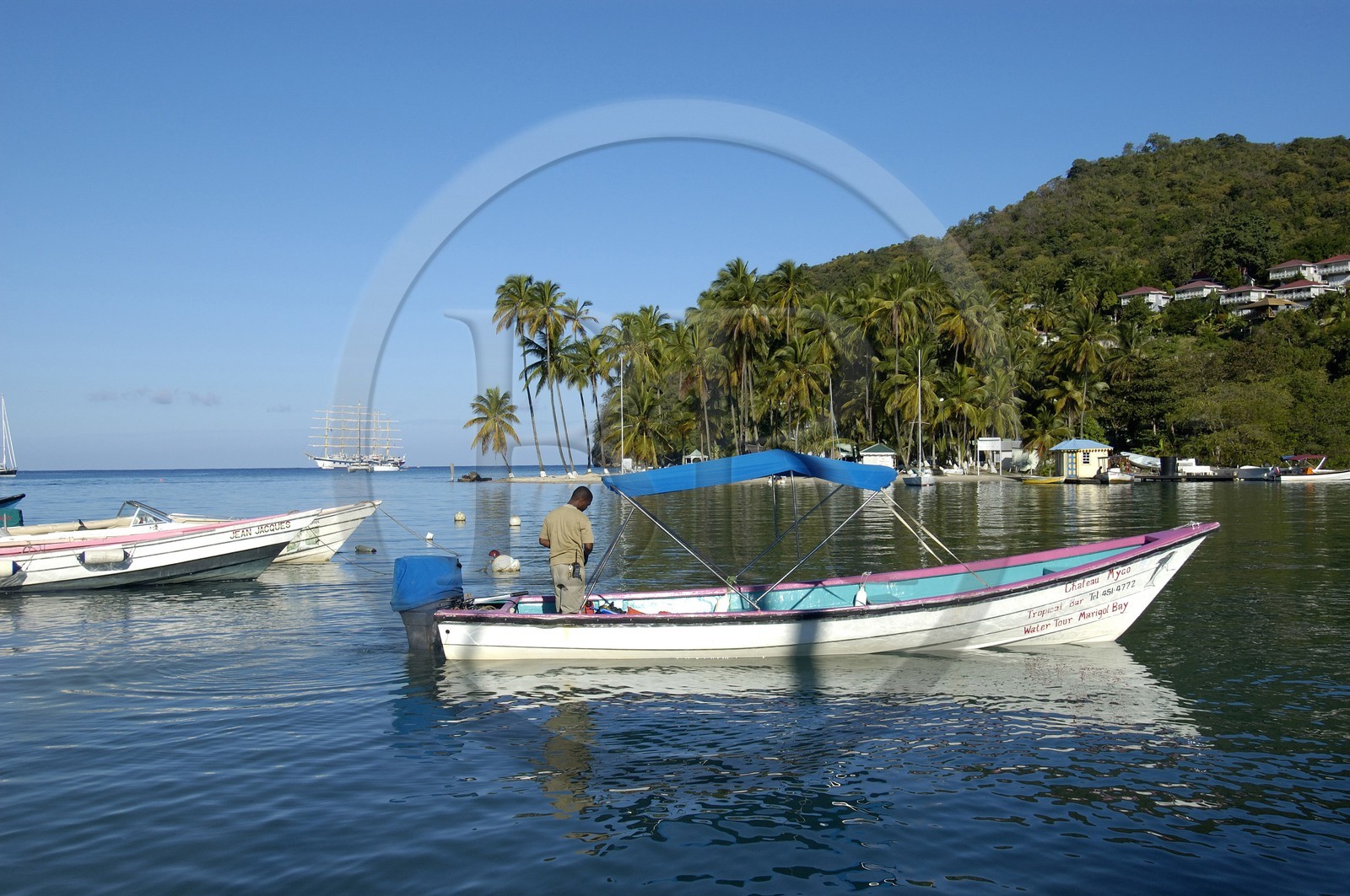 Caribbean sea, Sainte Lucie, Marigot Bay