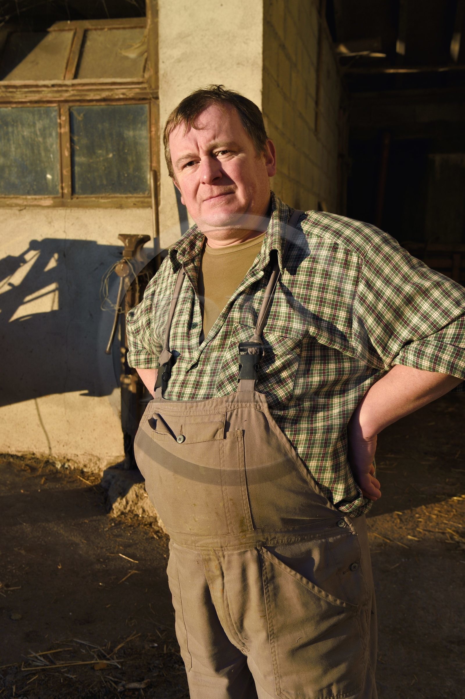 France, Haut-Rhin (68), Wasserbourg, Ferme-auberge Buchwald, le marcaire Michel Wehrey