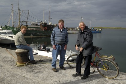 Republic of Ireland, County Galway, Aran Islands, Inishmore, small port in the Bay of Killeany