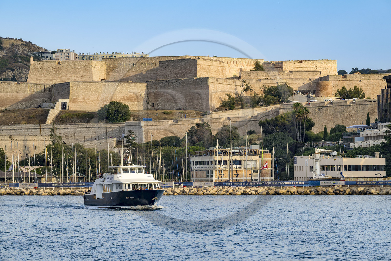 France, Bouches-du-Rhône (13), Marseille, Citadelle de Marseille (Fort Saint-Nicolas, le haut fort appelé fort d’Entrecasteaux)